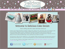 Tablet Screenshot of deliciouscakedesign.com